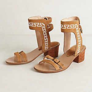 ANTHROPOLOGIE Meander Suede Heels 37/6.5 NWB $398